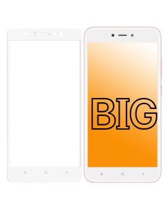 Защитное стекло для Xiaomi Redmi Note 5A и Redmi Note 5A Prime с белой рамкой Big