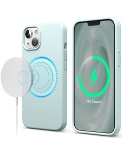 Чехол MagSafe Soft silicone case для iPhone 13 цвет Мятный ES13MSSC61 MT Elago