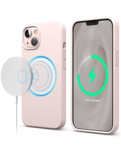 Чехол MagSafe Soft silicone case для iPhone 13 цвет Розовый ES13MSSC61 LPK Elago