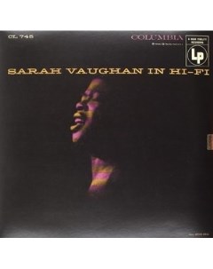 Sarah Vaughan Sarah Vaughan in Hi Fi 180 Gram Vinyl USA Pure pleasure