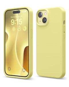 Чехол для iPhone 15 Plus Soft silicone Yellow Elago