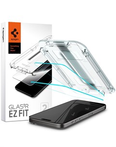 Защитное стекло EZ FIT AGL06872 2 штуки для iPhone 15 Pro Max Clear Spigen