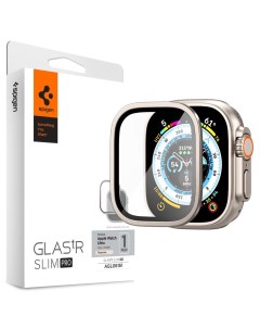 Защитное стекло Glas tR Slim Pro AGL06161 для Apple Watch Ultra 49mm Titanium Spigen