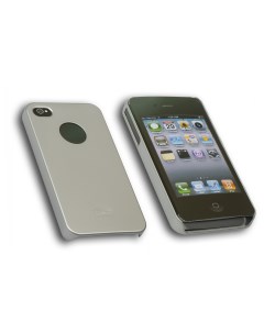 Чехол панель Rubber Case IP4 RF S Apple iPhone 4 4S серебристый Icover