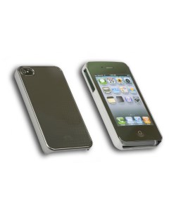 Чехол панель Combi Piramid Case Apple iPhone 4 4S серебристый Icover
