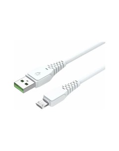Кабель USB CB 105 MU 1 0 W USB MicroUSB DATA оплетка пластик с тиснением белый Wiiix