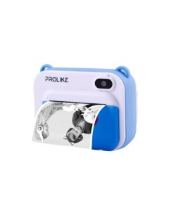 Детский фотоаппарат с моментальной печатью голубой Prolike