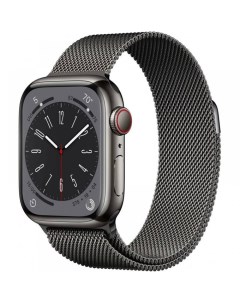 Часы Watch Series 8 GPS Cellular 45 мм корпус нержавеющая сталь серый космос м Apple