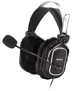 Наушники с микрофоном A4 HS 60 черный 2 4м мониторные оголовье A4tech