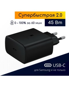 Сетевое зарядное устройство EP TA845 type c type c 1xUSB Type C 4 А черный Samsung