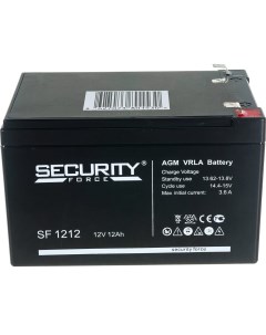 Аккумулятор для ИБП SF 1212 12 А ч 12 В SF 1212 Security force