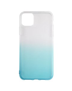 Чехол накладка силикон Crystal для iPhone 11 градиент голубой Ibox