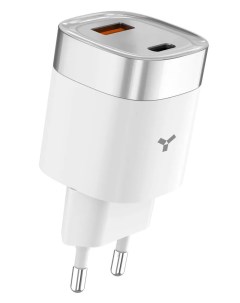 Сетевое зарядное устройство Amethyst 33WCA USB Type C White Accesstyle