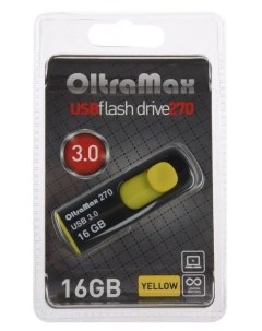 Флешка 16 ГБ желтый OM 16GB 270 Yellow Oltramax
