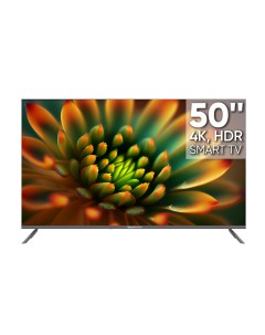 Телевизор 50 ULTRA UHD 4K Smart TV WildRed графит Topdevice