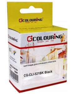 Чернила для струйного принтера CG CLI 521BK черный совместимый Colouring