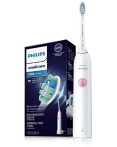 Электрическая зубная щетка Sonicare 3100 HX3734 белая розовая Philips