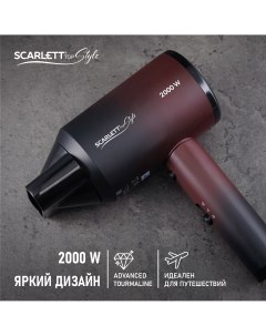 Фен SC HD70I38 2000 Вт красный черный Scarlett