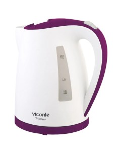 Чайник электрический VC 3303 1 7 л белый фиолетовый Viconte