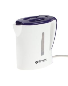 Чайник электрический GL 466 0 5 л белый фиолетовый Gelberk
