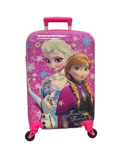 Детский чемодан на колесах АВС пластиковый IMPREZA размер M фиолетовый Bags-art