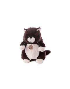Мягкая игрушка Толстый кот 26 см горький шоколад Lapkin