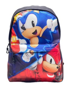 Рюкзак для детей и подростков большого размера Sonic красно синий Bags-art
