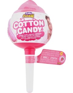 Игровой набор Oosh Cotton Candy Конфета на палочке со сквишем 3 предмета Клубника Zuru