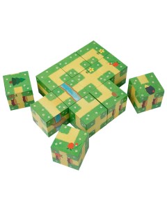 Развивающая игрушка IQ кубики Контуры 50 Игр Айрис-пресс
