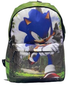 Рюкзак для детей и подростков большого размера Sonic светло зеленый Bags-art