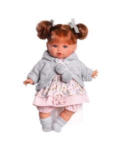 Кукла озвученная Оливия в сером 30 см плачет мягконабивная 13145 2 Antonio juan