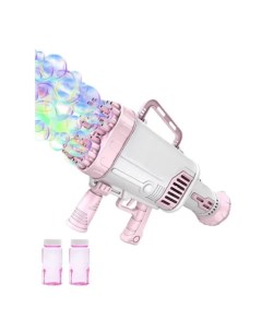 Пушка Генератор мыльных пузырей розовый Market toys lab