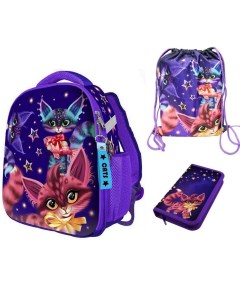 Детские рюкзаки Волшебные Коты фиолетовый Centrum