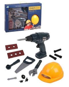 Набор инструментов Engineer 16 предметов с каской коробка MT2 3 Наша игрушка