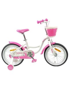 Детский велосипед Merlin 16 бело розовый Tech team