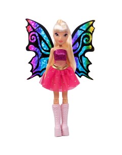 Кукла шарнирная BTW Scratch Art Wings Стелла с крыльями для скретчинга 24 см Winx club
