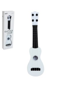 Игрушка музыкальная гитара Стиль 4 струны 38 5 см цвет белый Nobrand