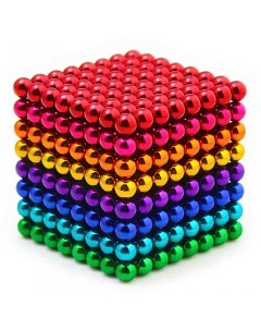 Магнитная головоломка Цветной Нано 512 шариков 3 мм Magnetic cube