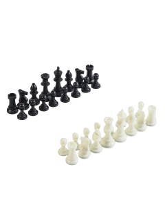 Фигуры шахматные пластиковые король h 7 5 см пешка 3 5 см 4339336 Кнр