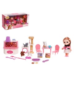 Кукла с мебелью для магазина Магазин Алисы с аксессуарами 22002 4 Кнр