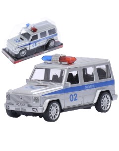 Машина инерционная Полицейский Гелендваген картонная коробка с PVC 735 Кнр