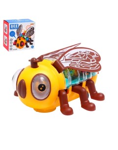 Интерактивная игрушка Пчела Шестеренки желтый 5938 Кнр