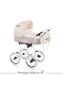 Коляска детская Prestige Wiklina люлька прогулка автокресло цвет беж белый W 6 Reindeer