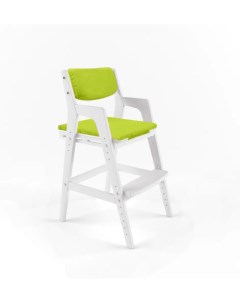 Детский растущий стул Вуди Белый с подушками Грин PVD0013 38 попугаев