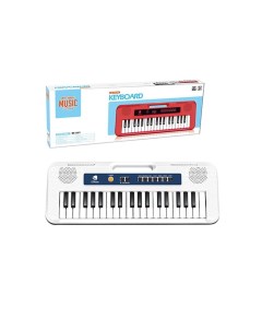 Музыкальная игрушка Синтезатор BX 1681B белый 37 клавиш микрофон Наша игрушка