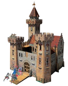 Игровой набор из картона Рыцарский замок Умная бумага