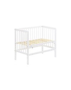 Кроватка детская приставная белый Фея