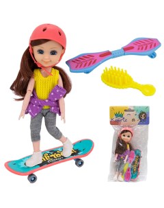 Кукла со скейтбордом 29 см Miss kapriz