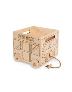 Детский ящик для игрушек и хранения вещей bibox_bej Domkot