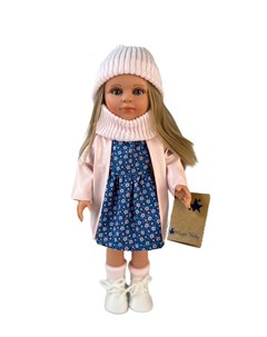 Кукла Нина блондинка в розовом плаще и цветном платье 33 см арт 33118 Lamagik